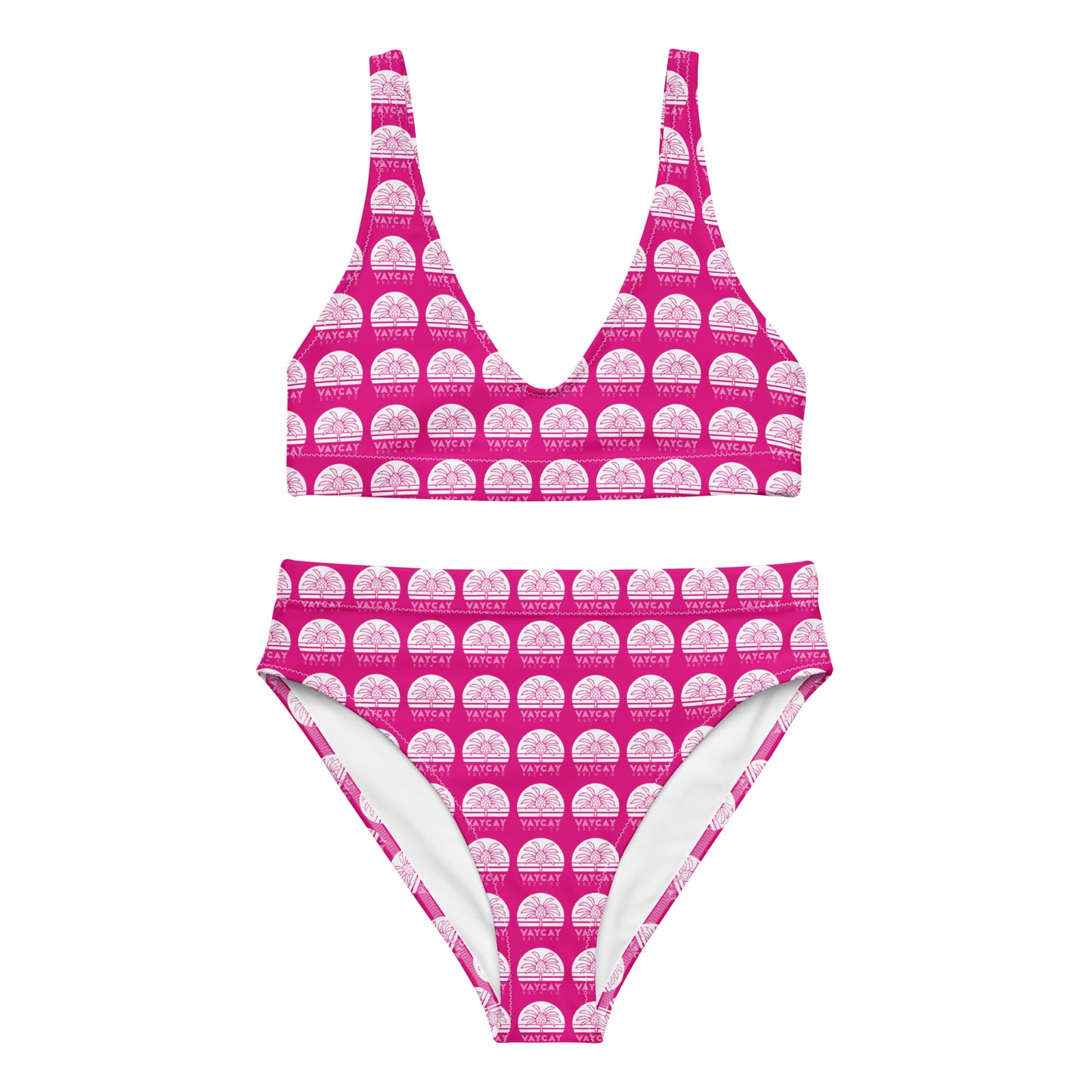 Recycled high-waisted bikini