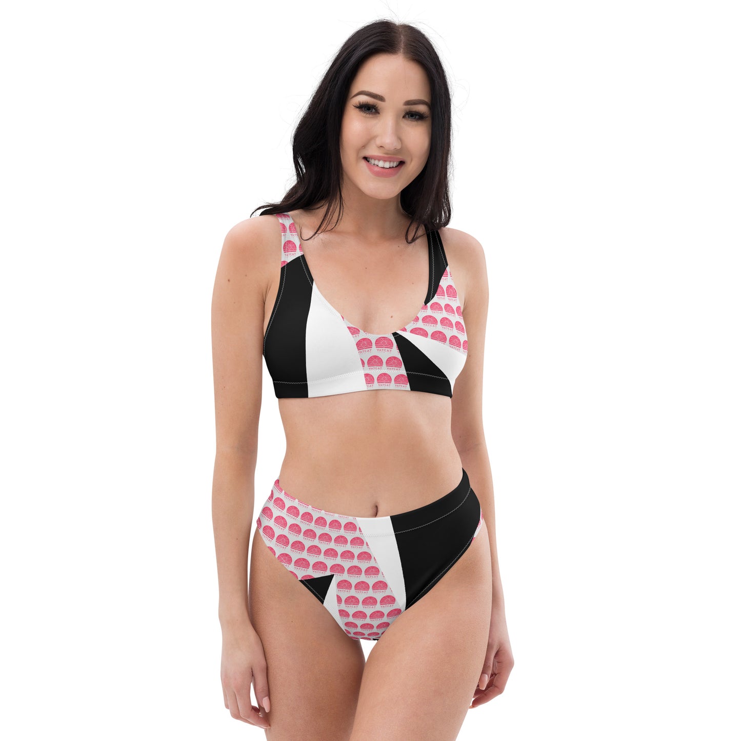 Recycled high-waisted bikini